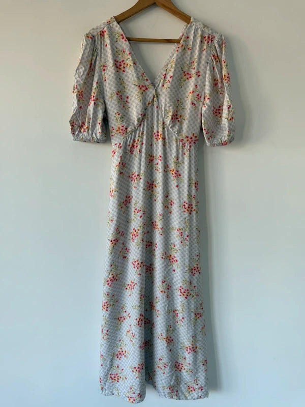 Tu Blue Floral Long Dress, preloved