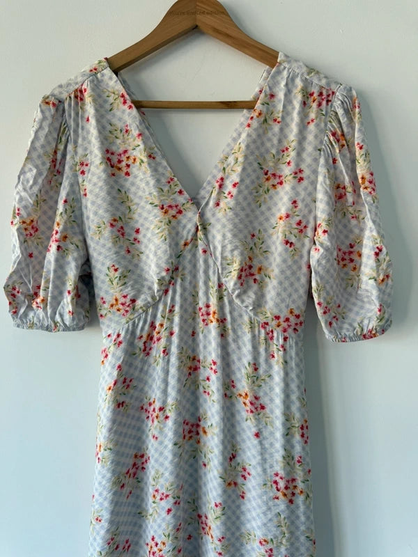 Tu Blue Floral Long Dress, photo 2 of 5