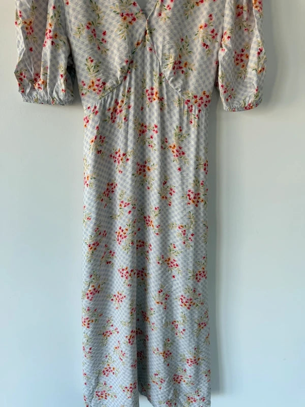 Tu Blue Floral Long Dress, photo 3 of 5