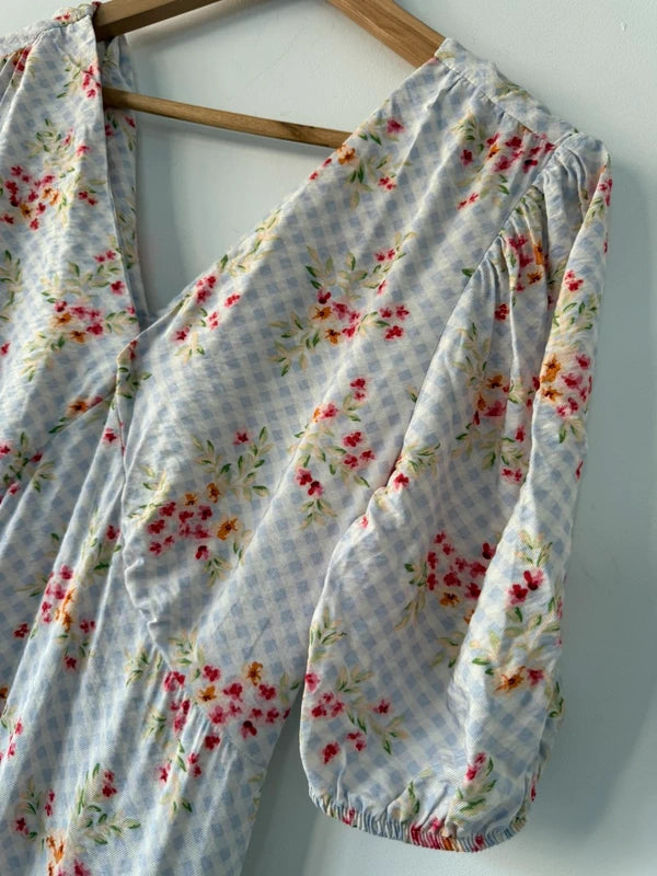 Tu Blue Floral Long Dress, photo 4 of 5