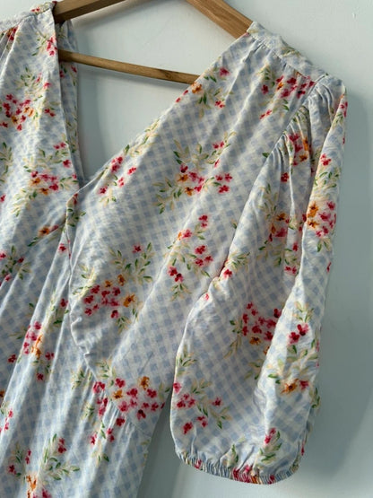 Tu Blue Floral Long Dress, photo 4 of 5