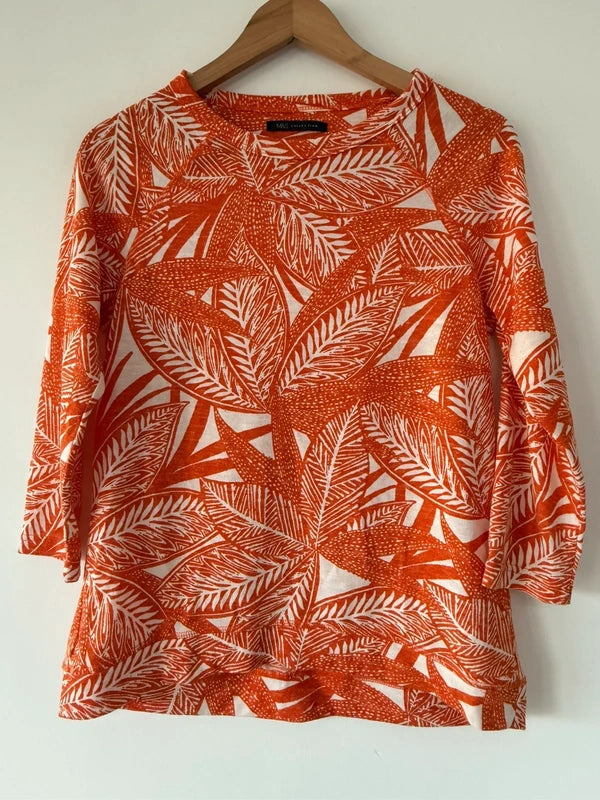 Marks and Spencer’s Orange Patterned Top, preloved