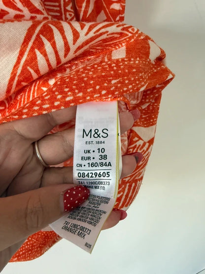 Marks and Spencer’s Orange Patterned Top, photo 3 of 4