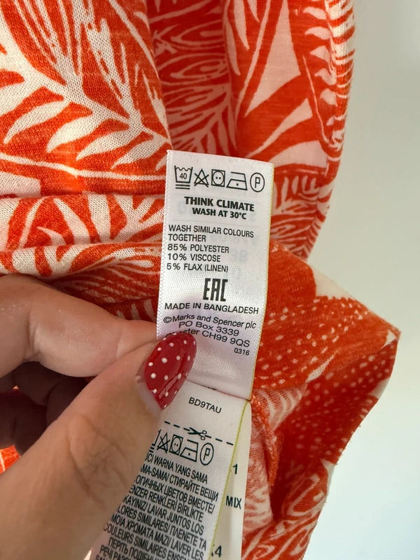 Marks and Spencer’s Orange Patterned Top, photo 4 of 4