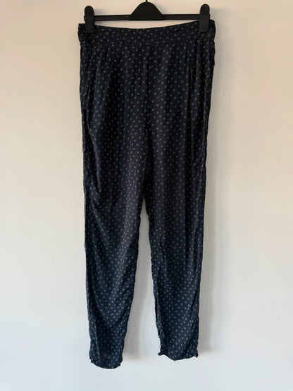Marks and Spencer’s Navy Blue Patterned Trousers Size 10 Long, photo 3 of 4