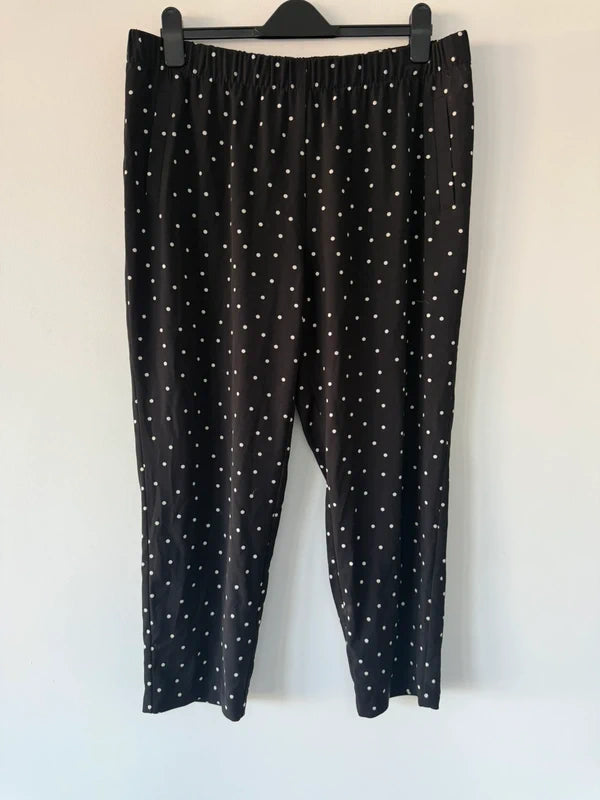 Primark Black Polka Dot Trousers, preloved
