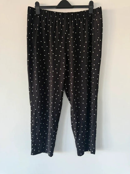 Primark Black Polka Dot Trousers, preloved