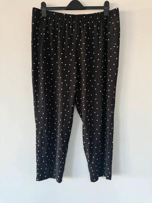 Primark Black Polka Dot Trousers, preloved