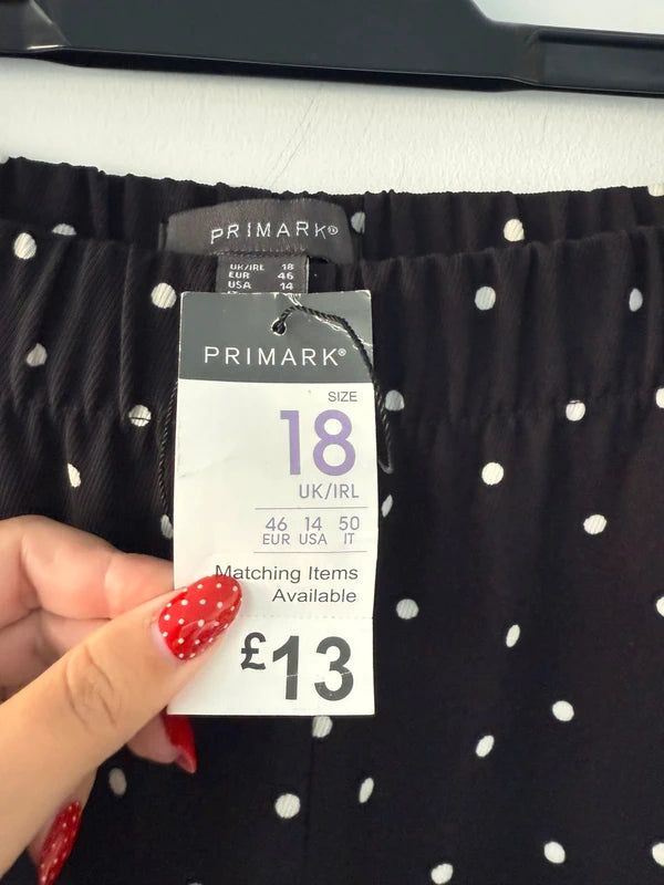 Primark Black Polka Dot Trousers, photo 4 of 4