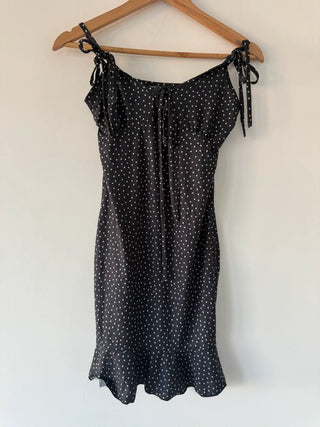 I Saw It First Black and White Polka Dot Dress, preloved