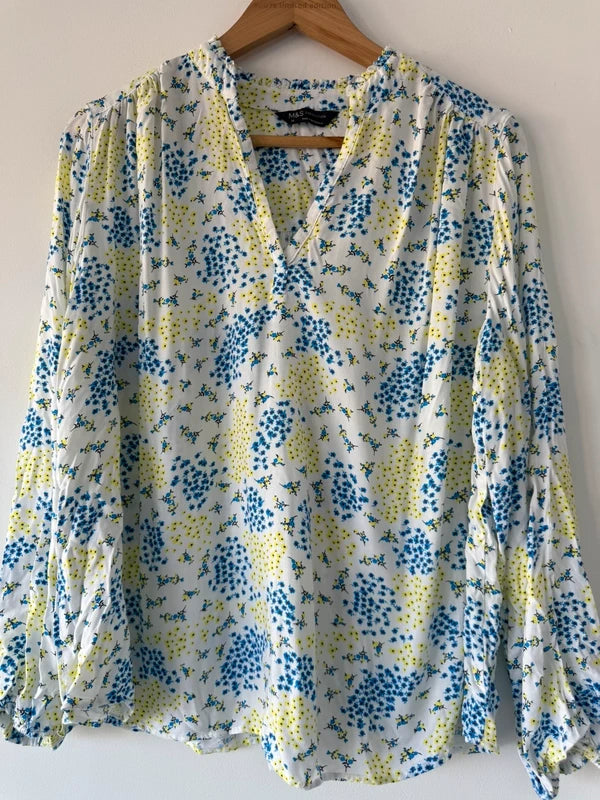 M&S Collection Floral Blouse  Size UK 12, photo 2 of 5