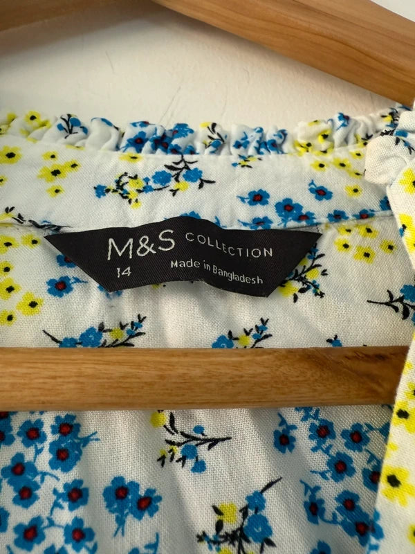 M&S Collection Floral Blouse  Size UK 12, photo 3 of 5