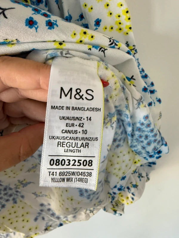 M&S Collection Floral Blouse  Size UK 12, photo 4 of 5