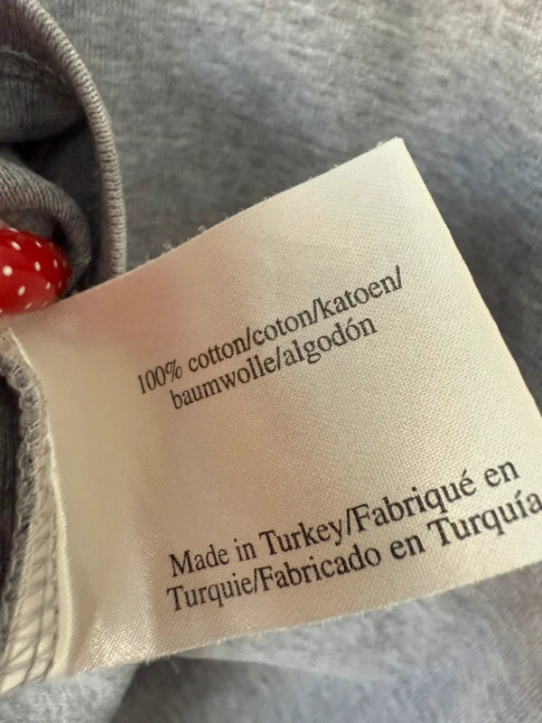 Laura Ashley Grey Cotton Y2K T-Shirt – UK 12, photo 5 of 5