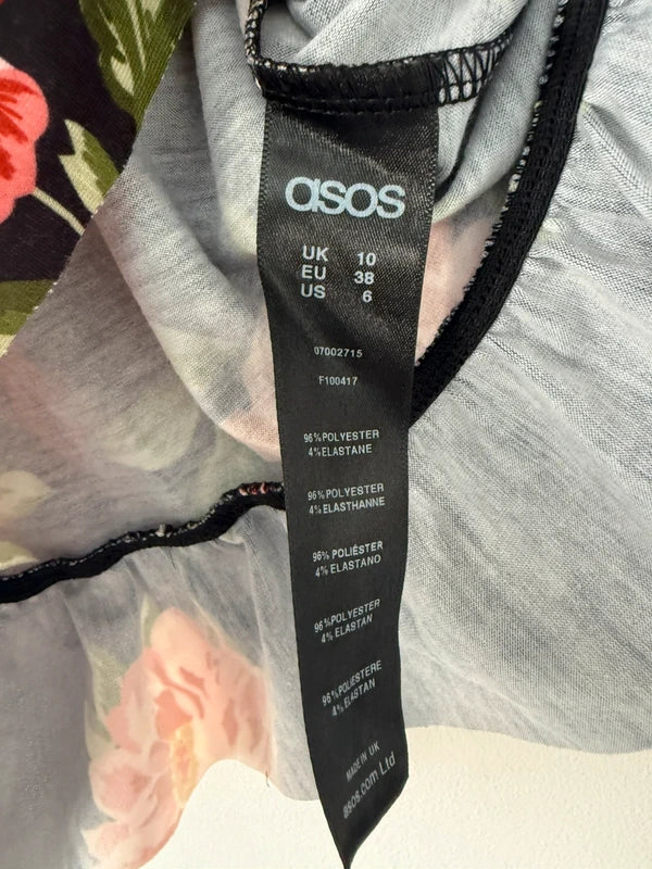 ASOS Black and Floral Filled Crop Top, photo 5 of 5
