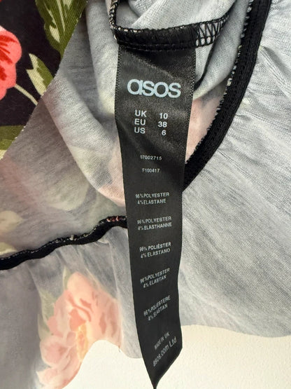 ASOS Black and Floral Filled Crop Top, photo 5 of 5