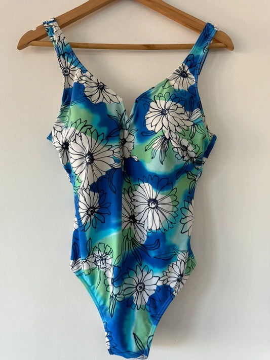 Essentials Floral Style Swimming Costume, preloved