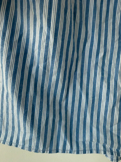 U.S Polo Striped Blue Shirt Blouse, photo 4 of 5