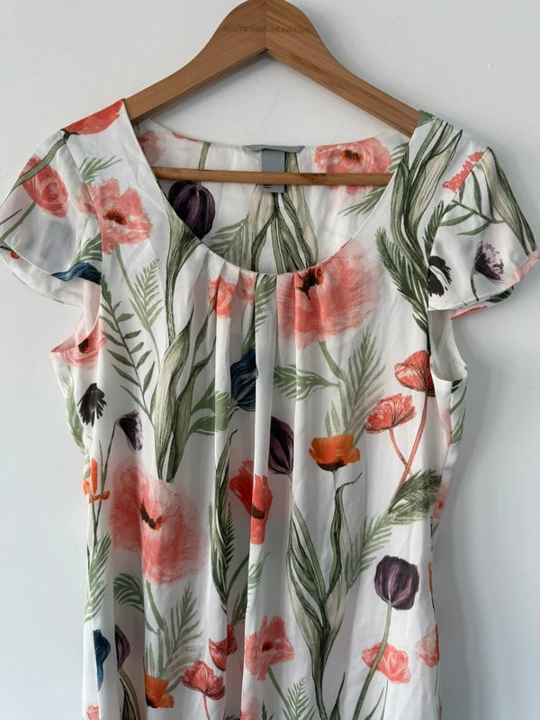 H&M Floral Print Summer Dress Size Eur 40, photo 3 of 5