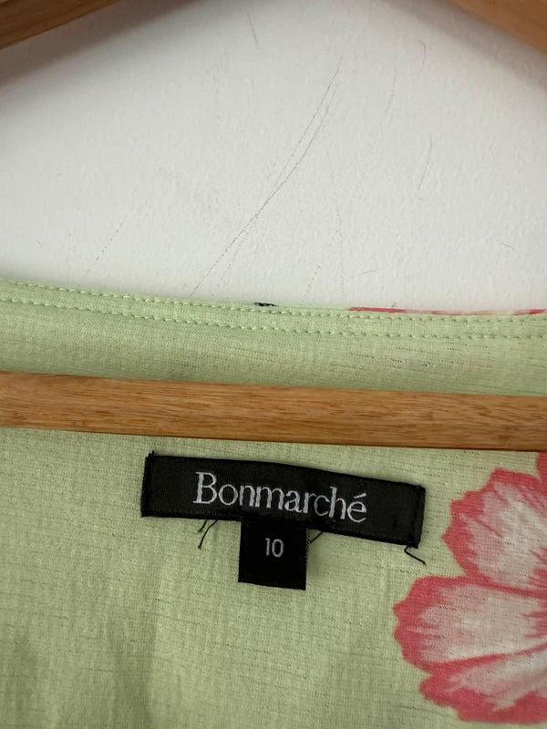 Bonmarche Green Floral Summer Top, photo 3 of 4