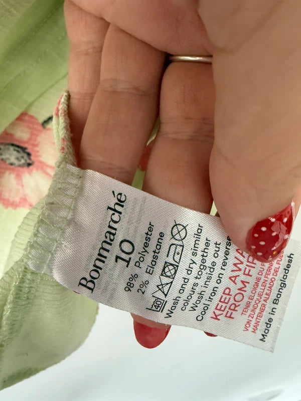 Bonmarche Green Floral Summer Top, photo 4 of 4