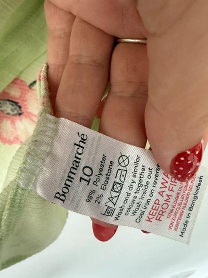 Bonmarche Green Floral Summer Top, photo 4 of 4