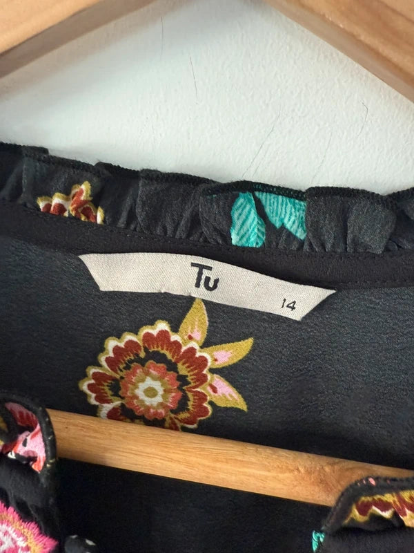 TU Black Floral Design Dress, photo 5 of 5