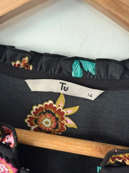 TU Black Floral Design Dress, photo 5 of 5
