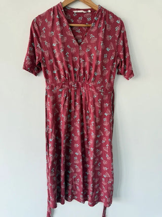 Sea Salt Cornwall Pink Floral Summer Dress, preloved