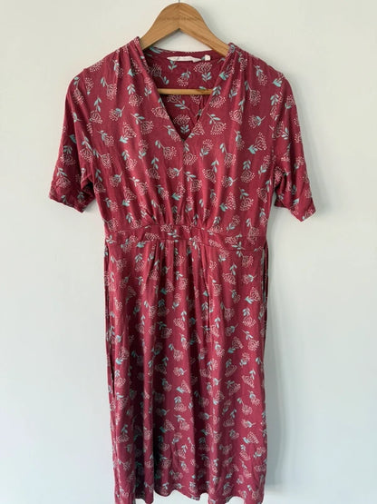 Sea Salt Cornwall Pink Floral Summer Dress, photo 2 of 5
