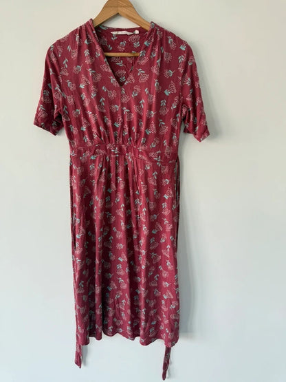 Sea Salt Cornwall Pink Floral Summer Dress, photo 3 of 5