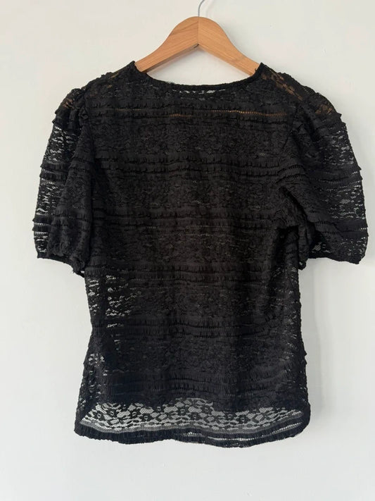 New Look Black Lace Top, preloved