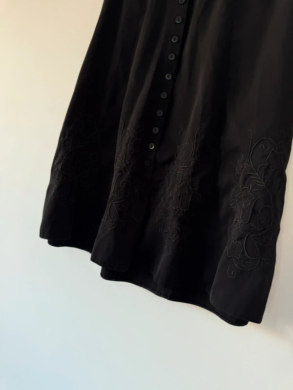 Libaas As Black Floral Long Skirt, photo 3 of 5