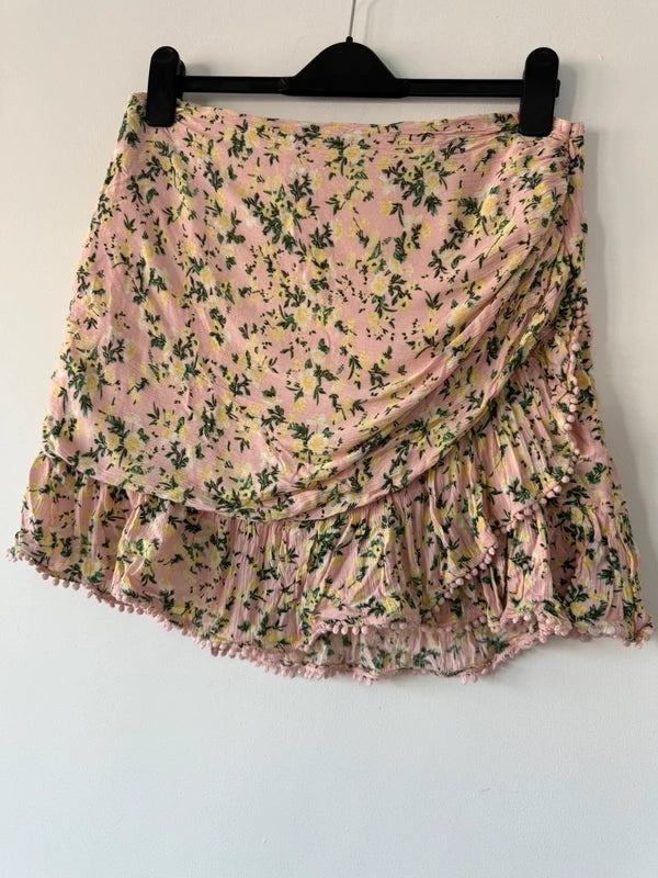 New Look Pink Floral Summer Skirt, photo 2 of 4