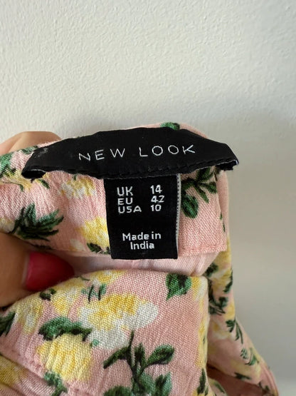 New Look Pink Floral Summer Skirt, photo 4 of 4
