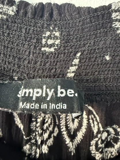 Simply Be Black Patterned Trousers, photo 4 of 5