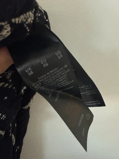 Simply Be Black Patterned Trousers, photo 5 of 5