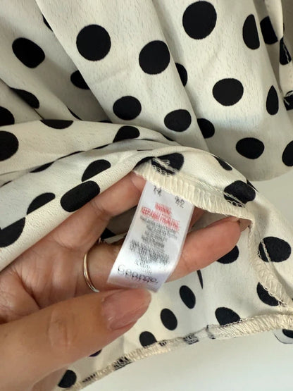 Polka Dot Blouse White and Black, photo 4 of 5