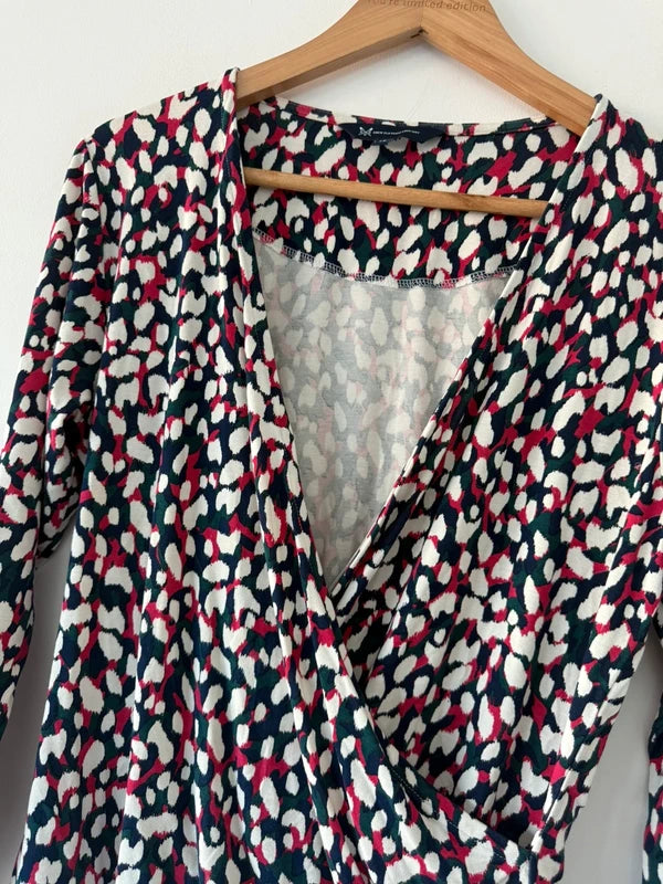 Crew Clothing Multi Colour Patterned Wrap Top, photo 4 of 5