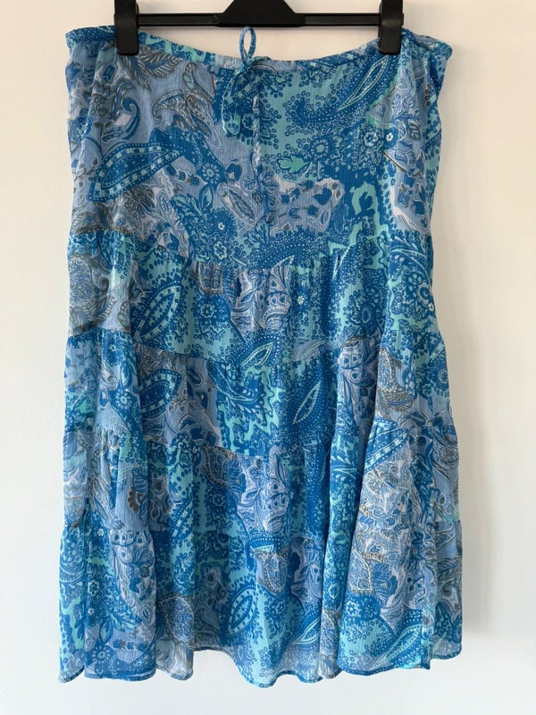 EWM Pure Classics Blue Print Summer Long Skirt, photo 2 of 5