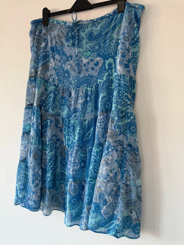 EWM Pure Classics Blue Print Summer Long Skirt, photo 3 of 5