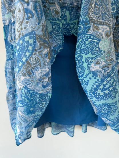 EWM Pure Classics Blue Print Summer Long Skirt, photo 4 of 5