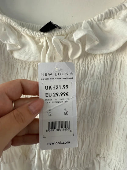 New Look Cream Peplum Top, photo 3 of 4