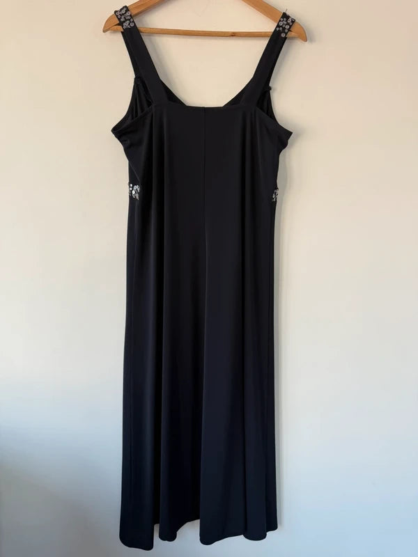 Simply Be Navy Blue Sequin Detailed Dress, photo 4 of 5