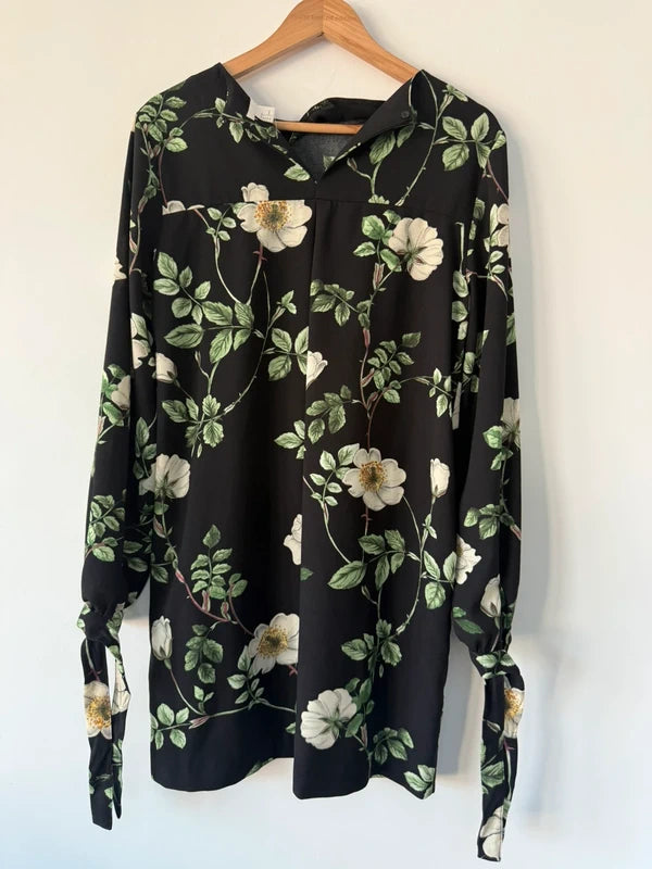 H&M Black Floral Dress, photo 5 of 5