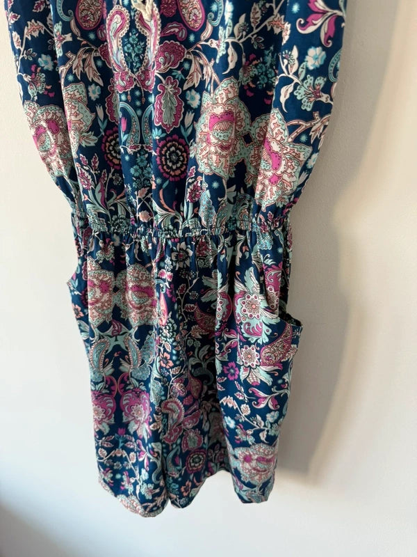 Atmosphere Blue Patterned Playsuit Size, photo 3 of 4