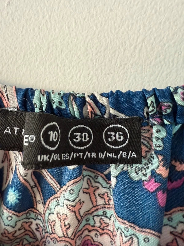 Atmosphere Blue Patterned Playsuit Size, photo 4 of 4