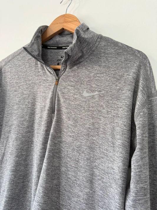 Nike Dri Fit Grey Zip Up Gym Top, photo 2 of 5