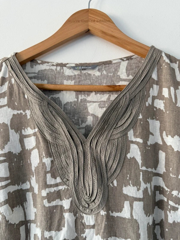 M&S Patterned Linens Style Tunic, photo 4 of 5