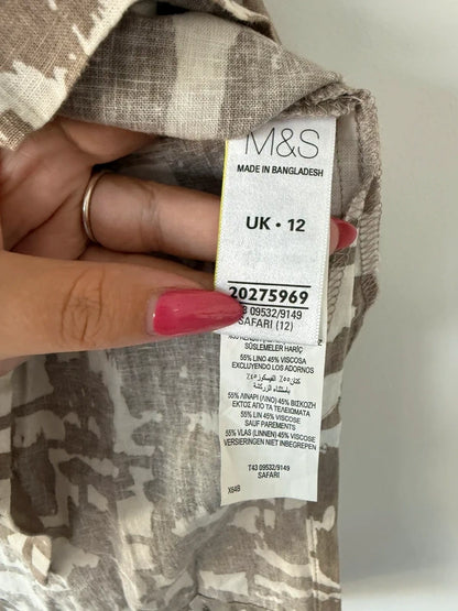 M&S Patterned Linens Style Tunic, photo 5 of 5
